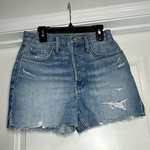 Etica (Brand carried by Anthropologie) Denim Distressed Women's Shorts-3"